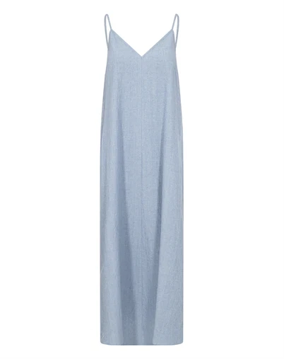 Leveté Room - LR - Lennon 4 Kjole - Blue Cotton